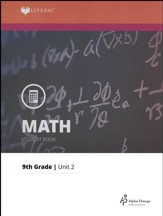 Lifepac Math Grade 9 Unit 2: Solving Equations