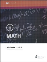 Lifepac Math Grade 9 Unit 4: Polynomials