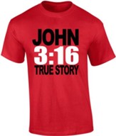JOHN 3:16, True Story Shirt, Red, XX-Large