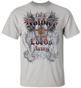 I'm A Soldier In the Lord's Army Shirt, Gray, XX-Large
