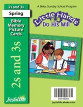 Little Hands Do His Will (ages 2 & 3) Mini Bible Memory Picture Cards (Spring Quarter)