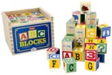 Alphabet Wood Blocks, Set of 48