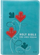 KJV Pocket Bible, Lux Leather, Turquoise