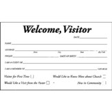 Welcome, Visitor Pew Cards, 50