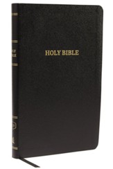 KJV Thinline Reference Bible, Leather-Look, Black
