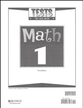 BJU Press Math Grade 1 Tests, Third Edition