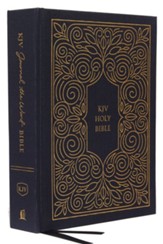 KJV Comfort Print Journal the Word Bible, Cloth over Board, Blue - Slightly Imperfect