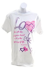 Love Above All Else Shirt, White, X-Large