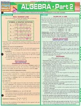 Algebra Part 2 Chart