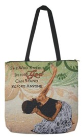 She Who Kneels Before God, Tote Bag