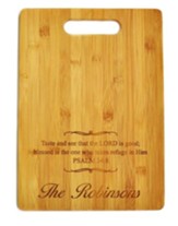 Personalized Bamboo Cutting Board, Taste & See