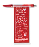 Love Banner Pen, Red