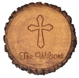 Personalized, Barky Magnet with Cross, Round