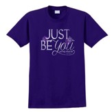 Just Be You Shirt, Purple, XX-Large