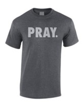 Pray Shirt, Gray, Medium