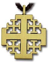 Bronze Jerusalem Cross Pendant