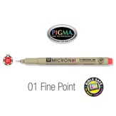 PIGMA Micron 01, Fine Bible Note Pen/Underliner, Red