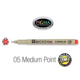 PIGMA Micron 05, Medium Bible Note Pen/Underliner, Red