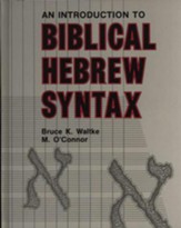 An Introduction to Biblical Hebrew Syntax