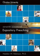ML513: Expository Preaching - A Christian University GlobalNet Course, DVD-Rom with MP3 files