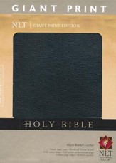 NLT Holy Bible, Giant Print Black Bonded Leather - Imperfectly Imprinted Bibles