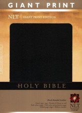NLT Holy Bible, Giant Print Black Bonded Leather, Thumb-Indexed  - Slightly Imperfect