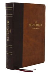 LSB MacArthur Study Bible 2nd  Edition, Comfort Print--soft leather-look, brown