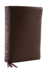 LSB MacArthur Study Bible 2nd Edition, Comfort Print--premium goatskin leather, brown
