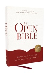 NKJV Open Bible, Comfort  Print--hardcover