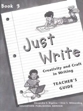 Just Write Book 3, Teacher Guide (Homeschool Edition)