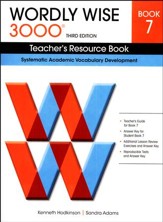 Wordly Wise 3000 Teacher's Resource Book 7, 3rd Edition  - Slightly Imperfect (Homeschool Edition)
