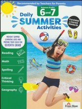 Daily Summer Activities, Moving From Grades 6 to 7 (2018 Revision)
