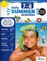 Daily Summer Activities, Moving From Grades 7 to 8 (2018 Revision)