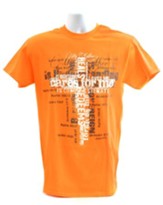 My Father Cares For Me Shirt, Orange, Small