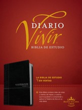 Biblia de Estudio del Diario Vivir RVR 1960, SentiPiel, Onice  (RVR 1960 Life Application Study Bible, Imit. Leather, Onyx)