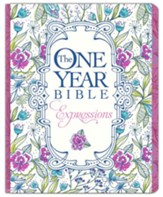 NLT One-Year Expressions Bible, hardcover