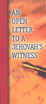 An Open Letter to a Jehovah's Witness -Pamphlet
