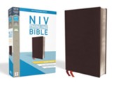 NIV Thinline Bible Giant Print Burgundy Bonded Leather, Indexed