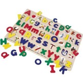 Upper- and Lowercase Alphabet Wooden Puzzle