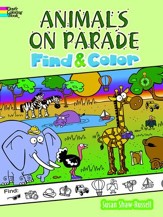 Animals on Parade Find and Color