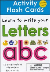 Wipe Clean: Activity Flash Cards: Learn to write your Letters