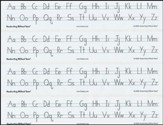 Print Alphabet Desk Strips (1 Sheet of 4 Strips; Grades K-2)