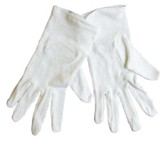 Gloves, White, Large