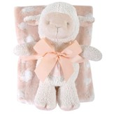 Lamb Blanket and Toy Set, Pink
