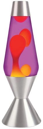 Lava Lamp, 16.3 Inches, Yellow and Purple