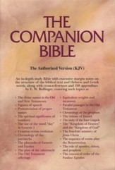 KJV Companion Bible, Bonded leather, black