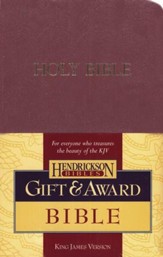 KJV Gift & Award Bible, Imitation leather, Burgundy , Case of 24