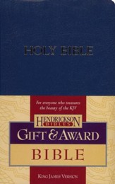 KJV Gift & Award Bible, Imitation leather, Blue , Case of 24