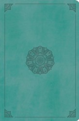 ESV Value Compact Bible (TruTone Imitation Leather, Turquoise with Emblem Design)