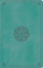 ESV Large Print Value Thinline Bible (TruTone, Turquoise,  Emblem Design)